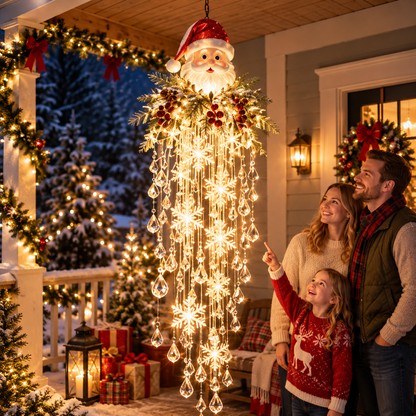 Hanging Snowflake & Crystal LED Porch Décor ✨❄️