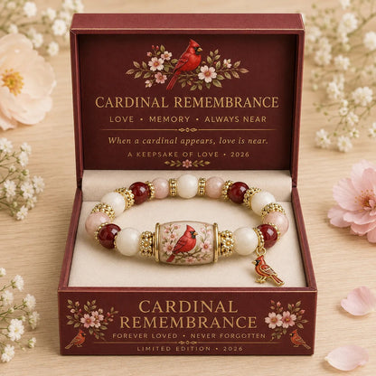 Boxed bracelet: Cardinal