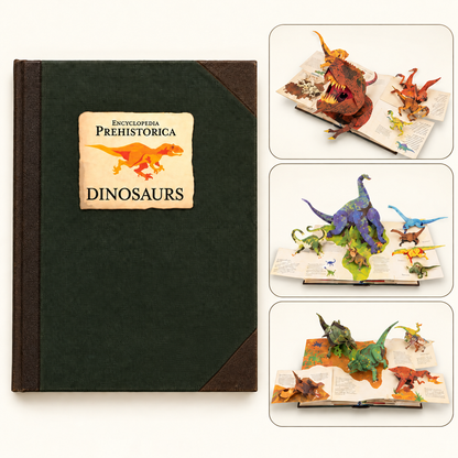 Classic Dinosaurs pop-up encyclopedia clean cover without attribution