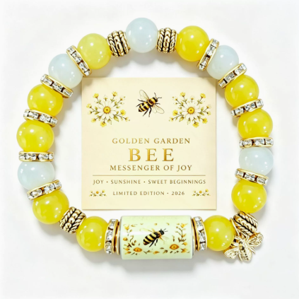 Nature bracelet style: Golden Bee