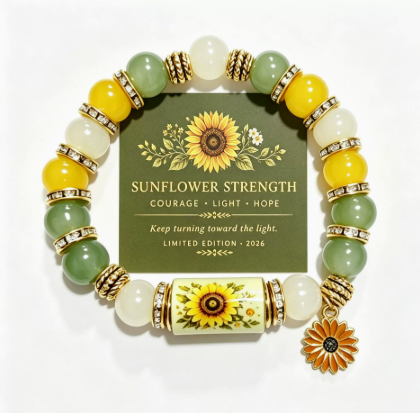 Nature bracelet style: Sunflower